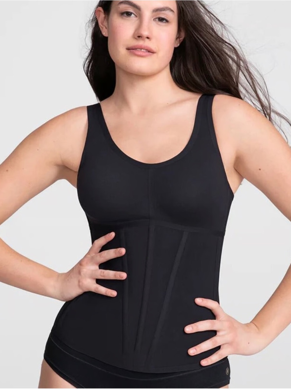 Honeylove Boldness compression Tank top shaper black large NEW